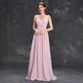 Chiffon Tube Top Bridesmaid Dress