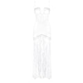 Off-Shoulder Lace Tube Top Wedding Dress