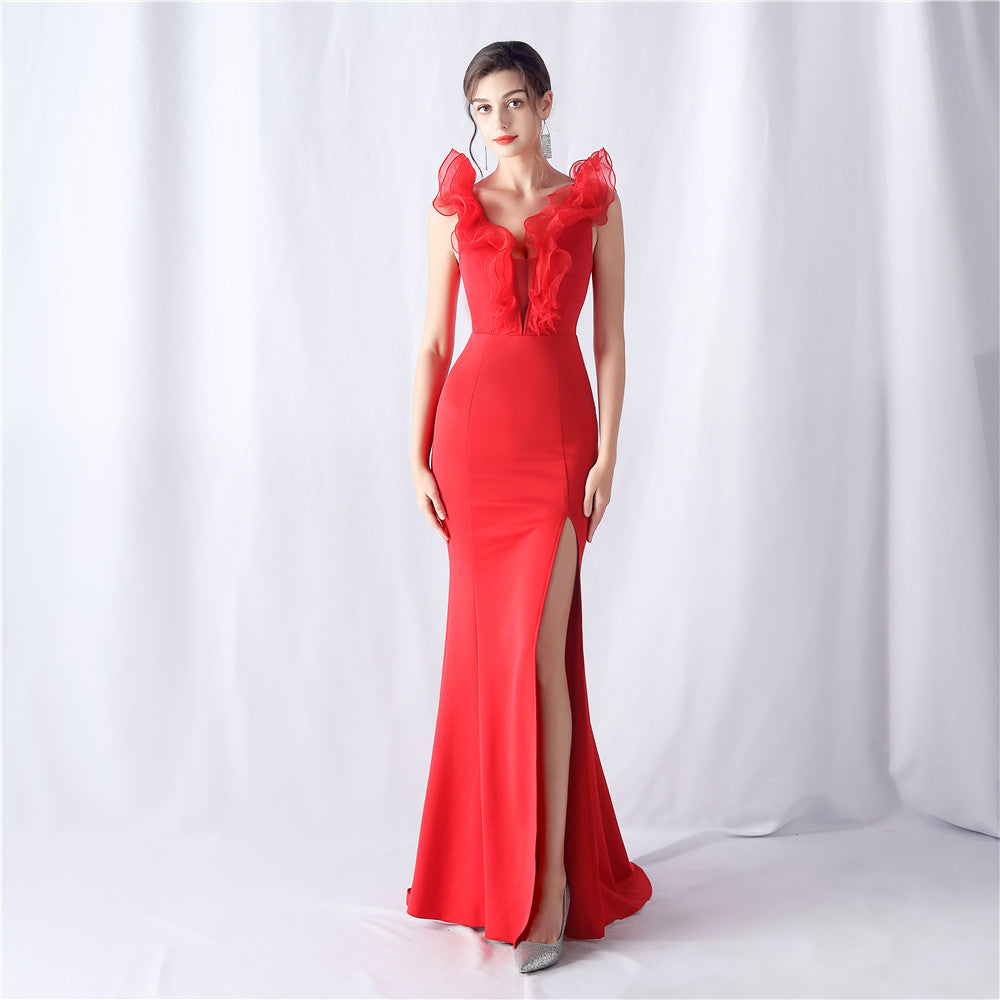 Organza Wedding Dinner Dress