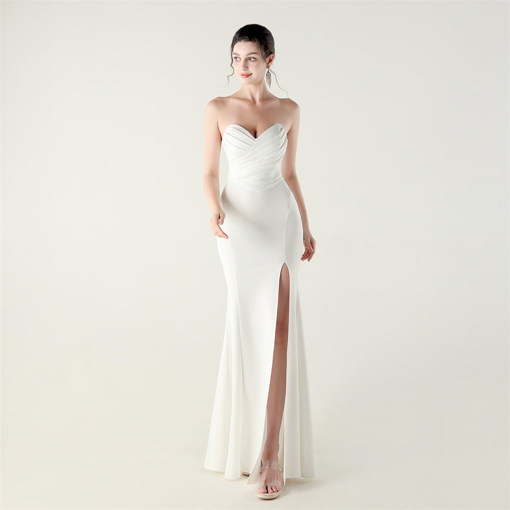 Sweetheart Cross-Strap Cocktail Bridesmaid Dress