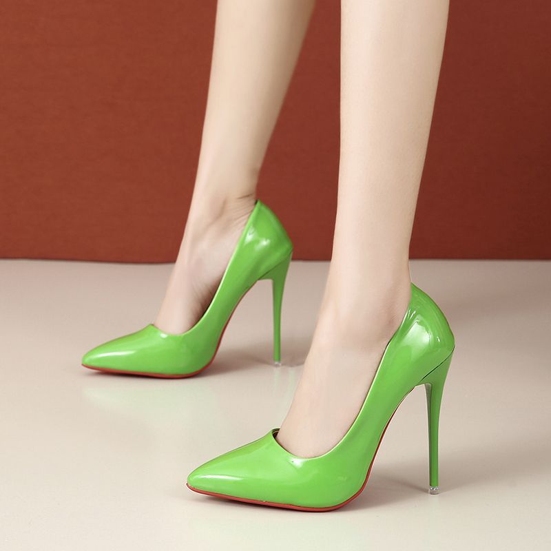 2026 Fashion High Heels 35-45 Plus Size Women Shoes 12cm Thin Stiletto Banquet Wedding Shoes Sexy Pointed Toe Ladies Party Shoes