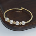 Women's Korean Style Personalized Fashion Mixed Alloy Open Bracelet
