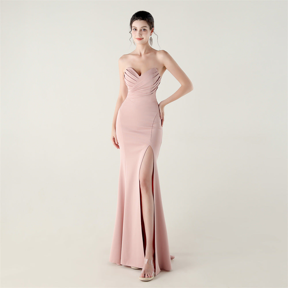 Sweetheart Cross-Strap Cocktail Bridesmaid Dress
