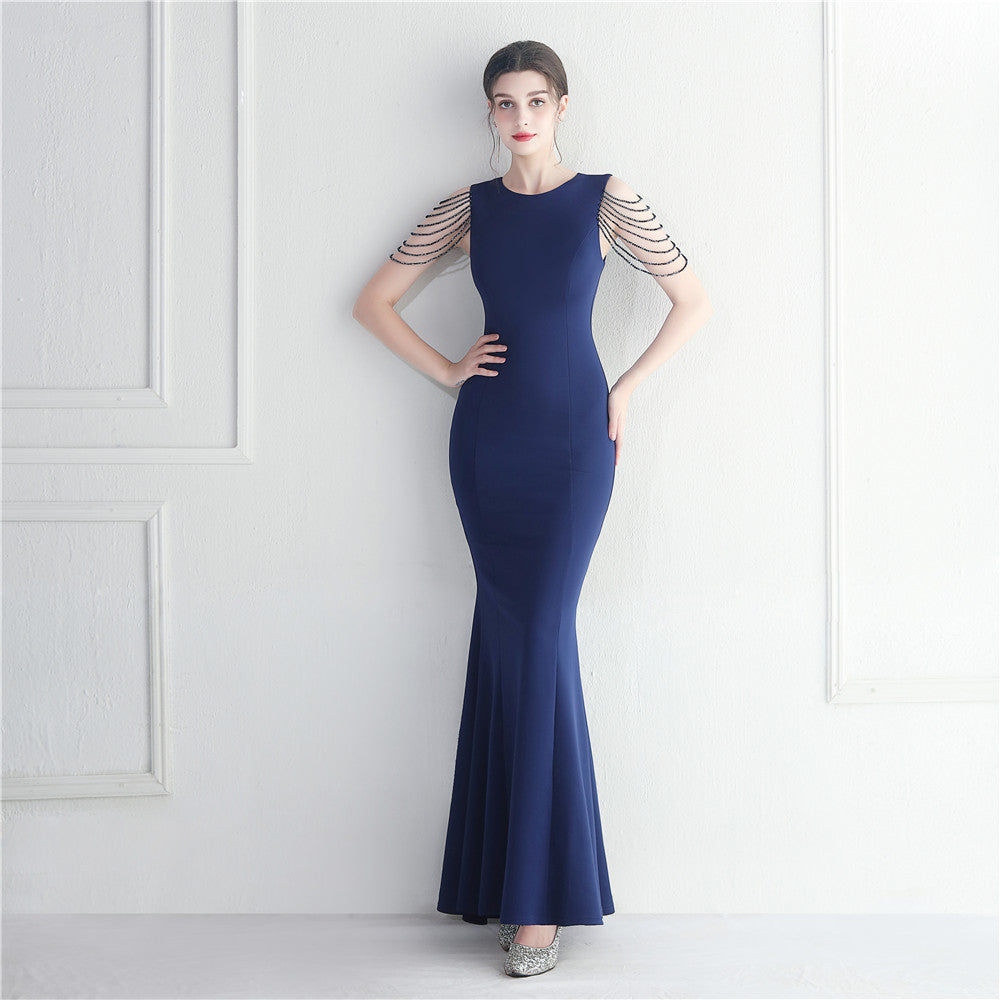 Rhinestone Fishtail Bridesmaid Dress