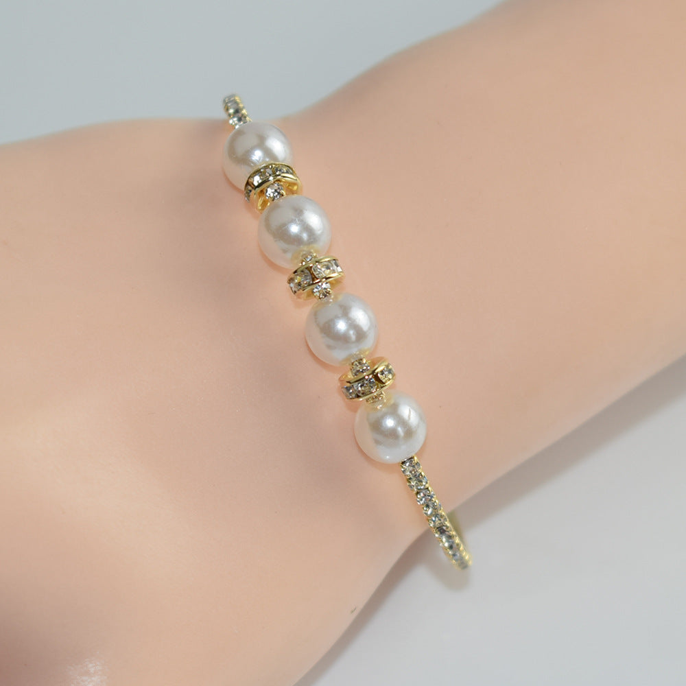 Women's Korean Style Personalized Fashion Mixed Alloy Open Bracelet