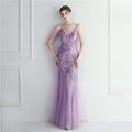 Beaded Camisole Evening Dress