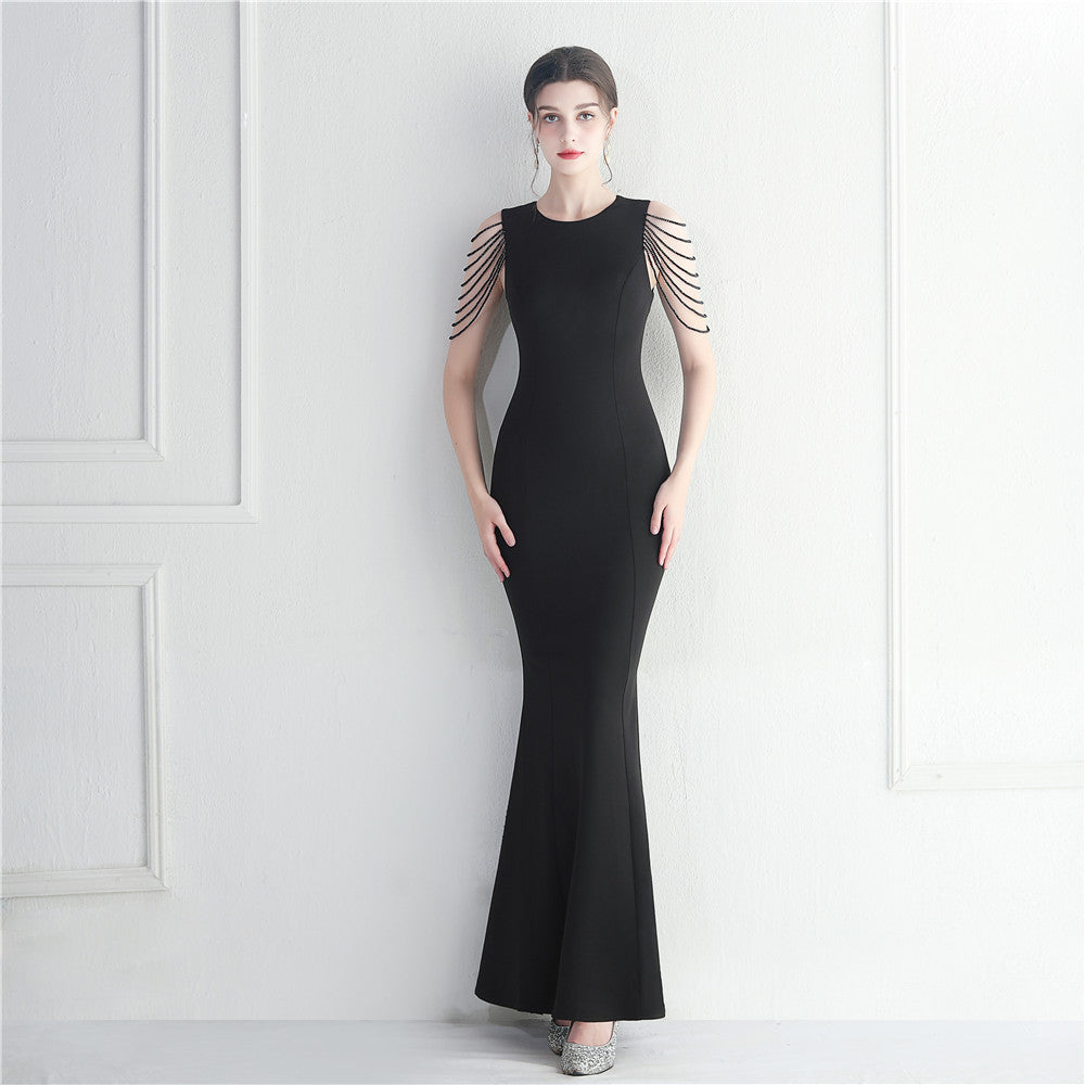 Rhinestone Fishtail Bridesmaid Dress