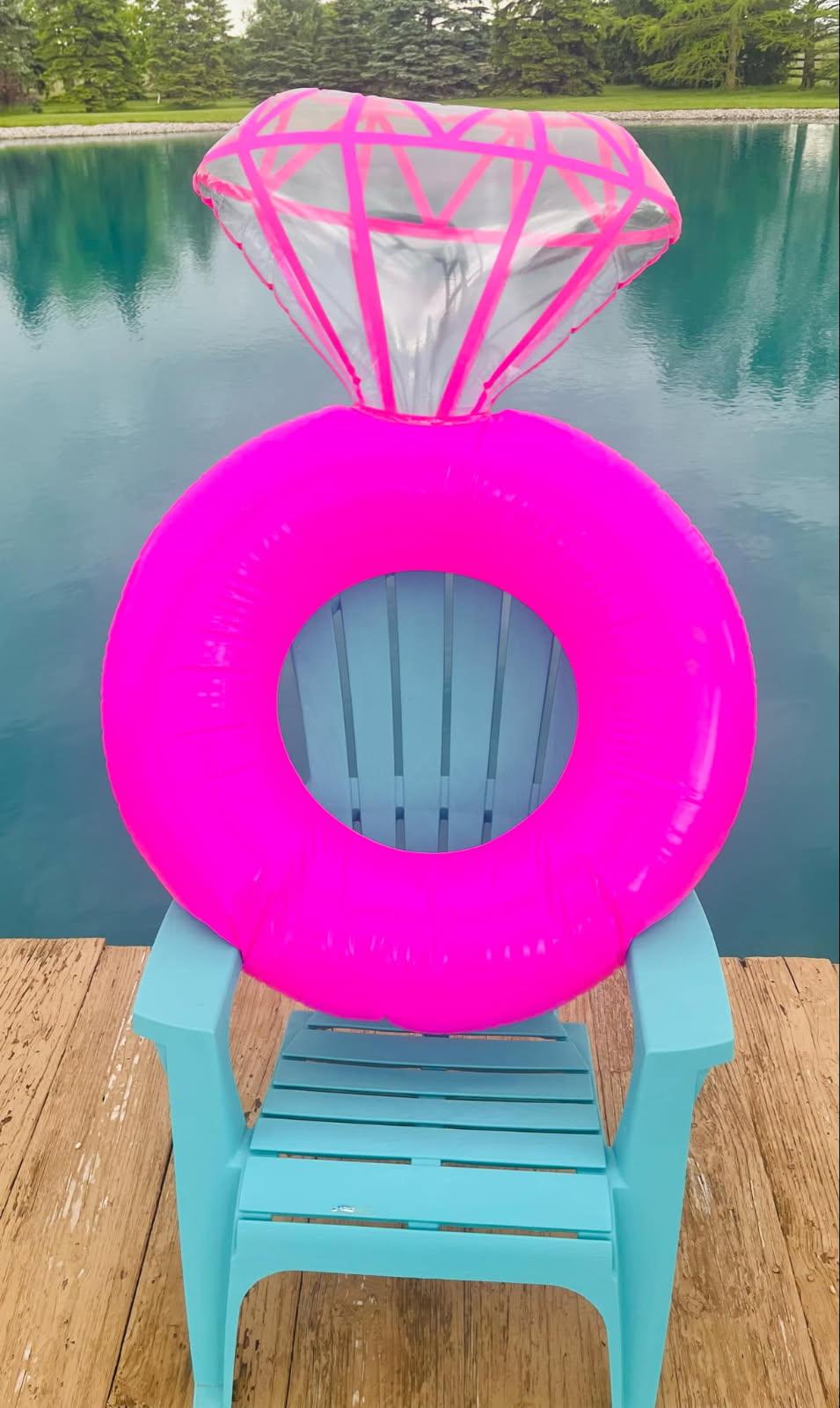 Giant Diamond Ring Pool Float