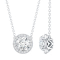 1 Carat Lab Grown Diamond Bridal Necklace with IGI Certificate