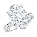 Oval Cut 5 Carat Lab Grown Diamond Big Engagement Ring with IGI Certificate