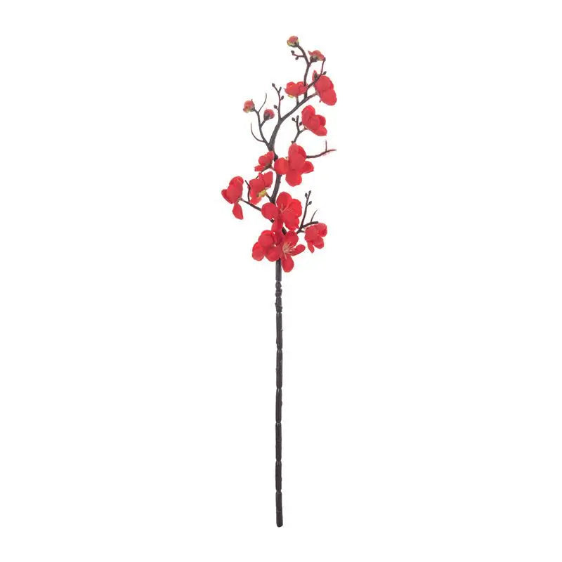 1pc Artificial Flowers Spring Plum Blossom Peach Branch Silk Flowers Home Wedding Party Decoration Christmas Wreaths Accessories