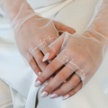 Personalized Bridal Gloves Soft Tulle Fingerless Sleeves Wedding Hand Decor Accessories Ideal For Wedding Ceremony Bridal Shower