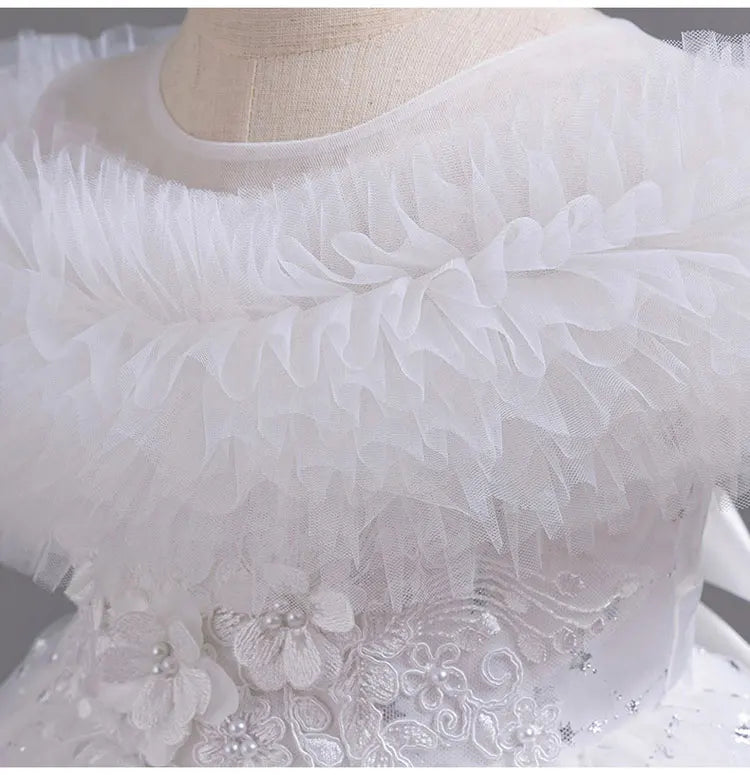 Sleeveless Lace Flower Girl Dress