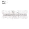 Fashion Lace Garter Thigh Ring Lingerie Wedding Garter Belt Bowknot Lace Elastic Leg Ring Bride Cosplay Party Accessories