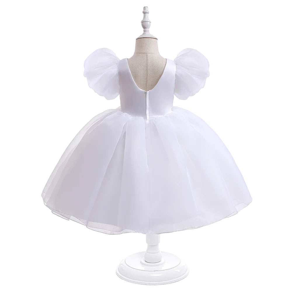 Floral Print Girls' Party Dress