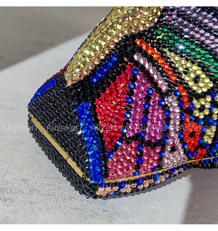 Butterfly Crystal Evening Clutch