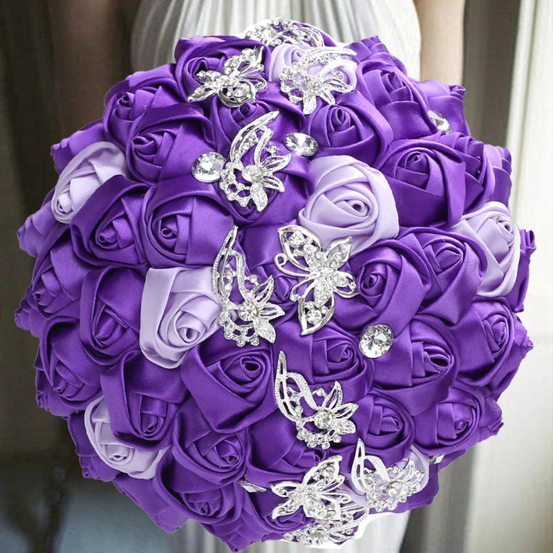Purple Wedding Bouquet Flowers