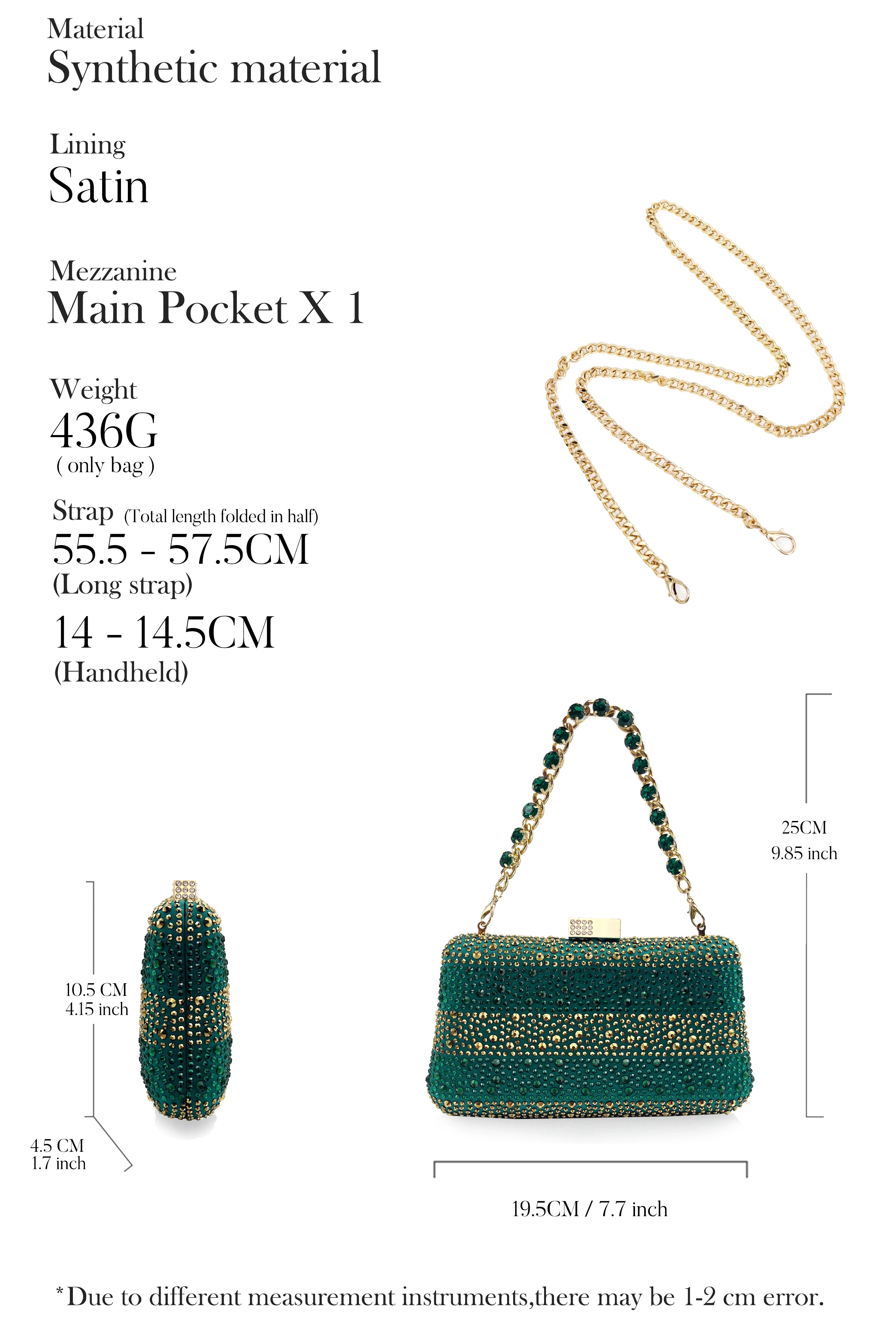 Rhinestone Shoe & Bag Set