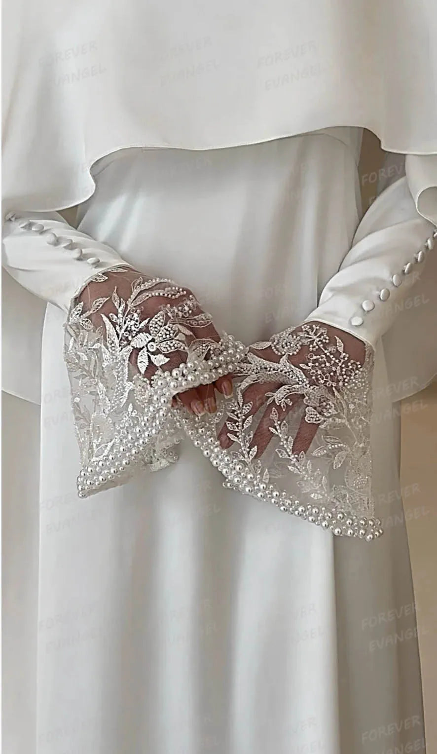 Simple Wedding Dresses Elegant A Line Shawl Woman's Formal Long Sleeve Bride Gowns Sweep Train Satin Customized Vestido De Novia