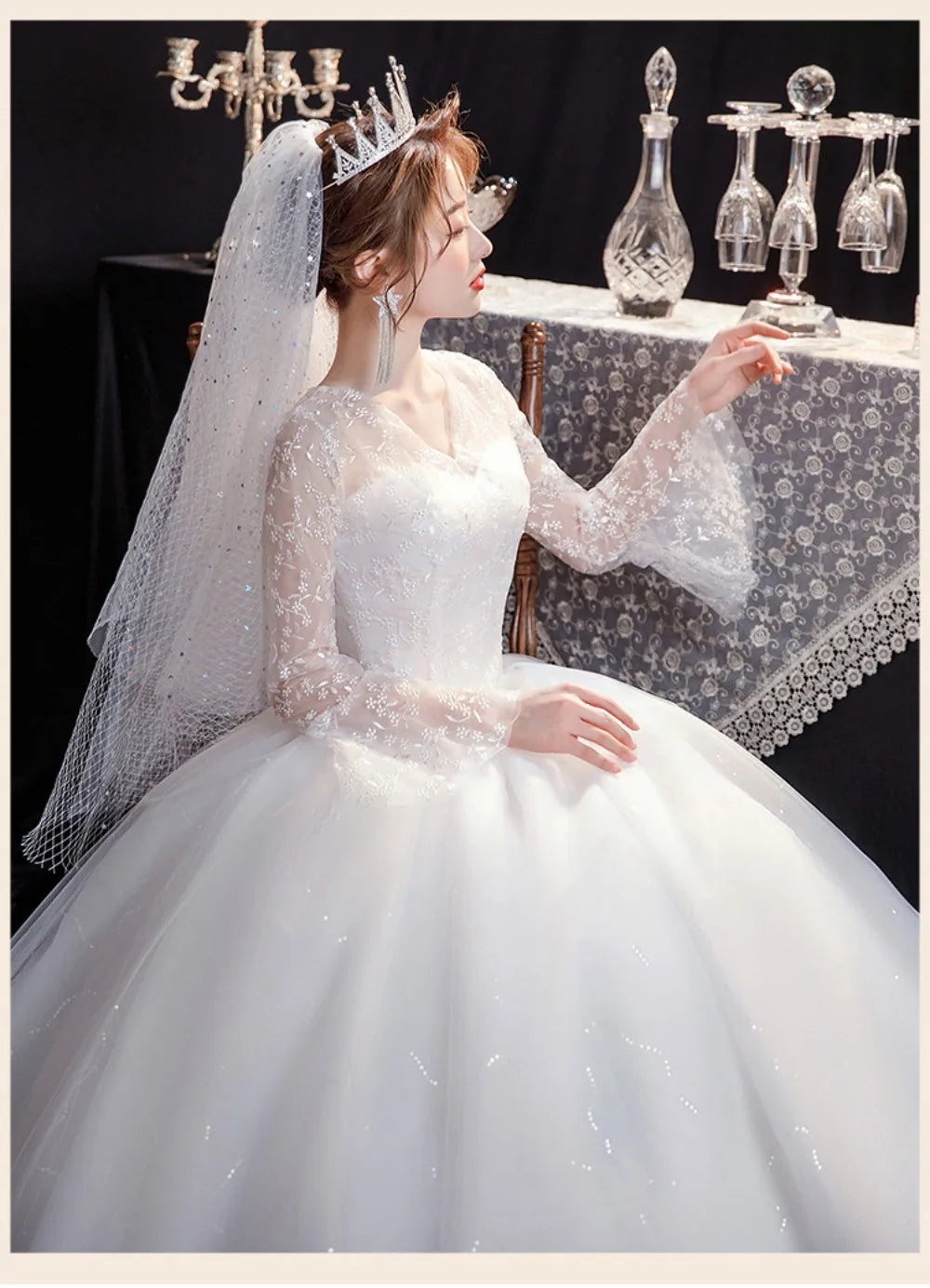 GIYSILE Boho Wedding Dress New Fantasy Lace Bridal Main Marriage Dresses French  Floor Length Wedding Dress Vestidos De Novia