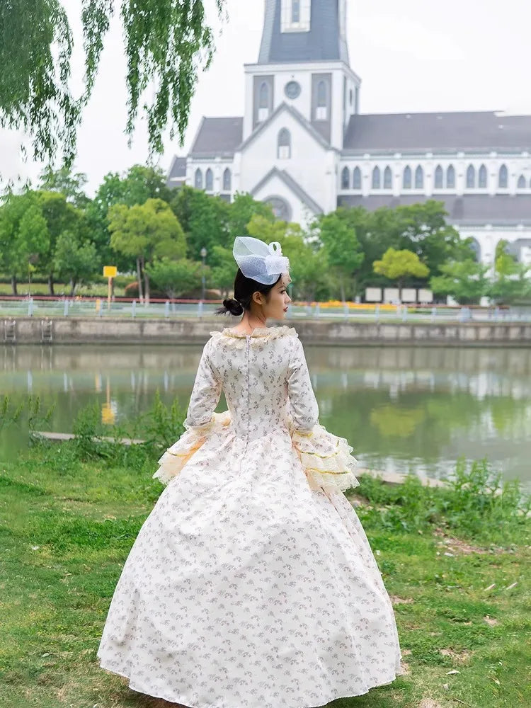 Medieval Retro Court Ball Gown Wedding Evening Dresses Victorian Prom Theater Party Gowns Masquerade Stage Princess Outfit