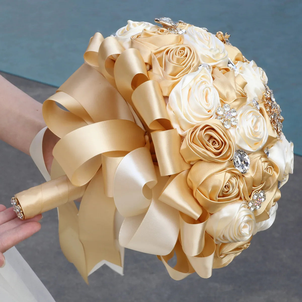 Gold Wedding Bouquet Bridal Bouquet