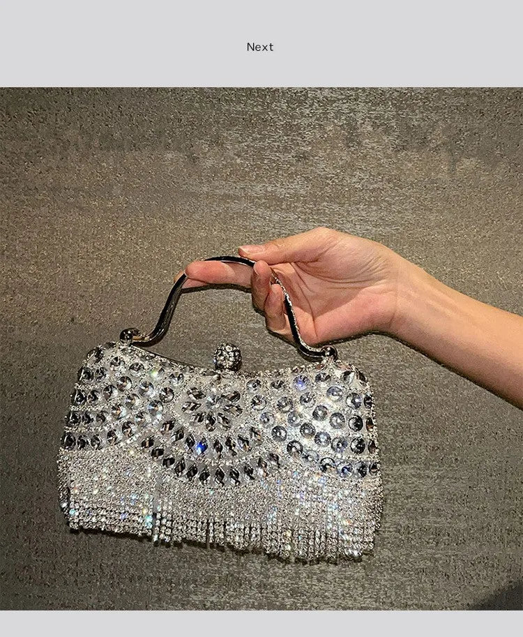 Golden Tassel Bridal Clutch