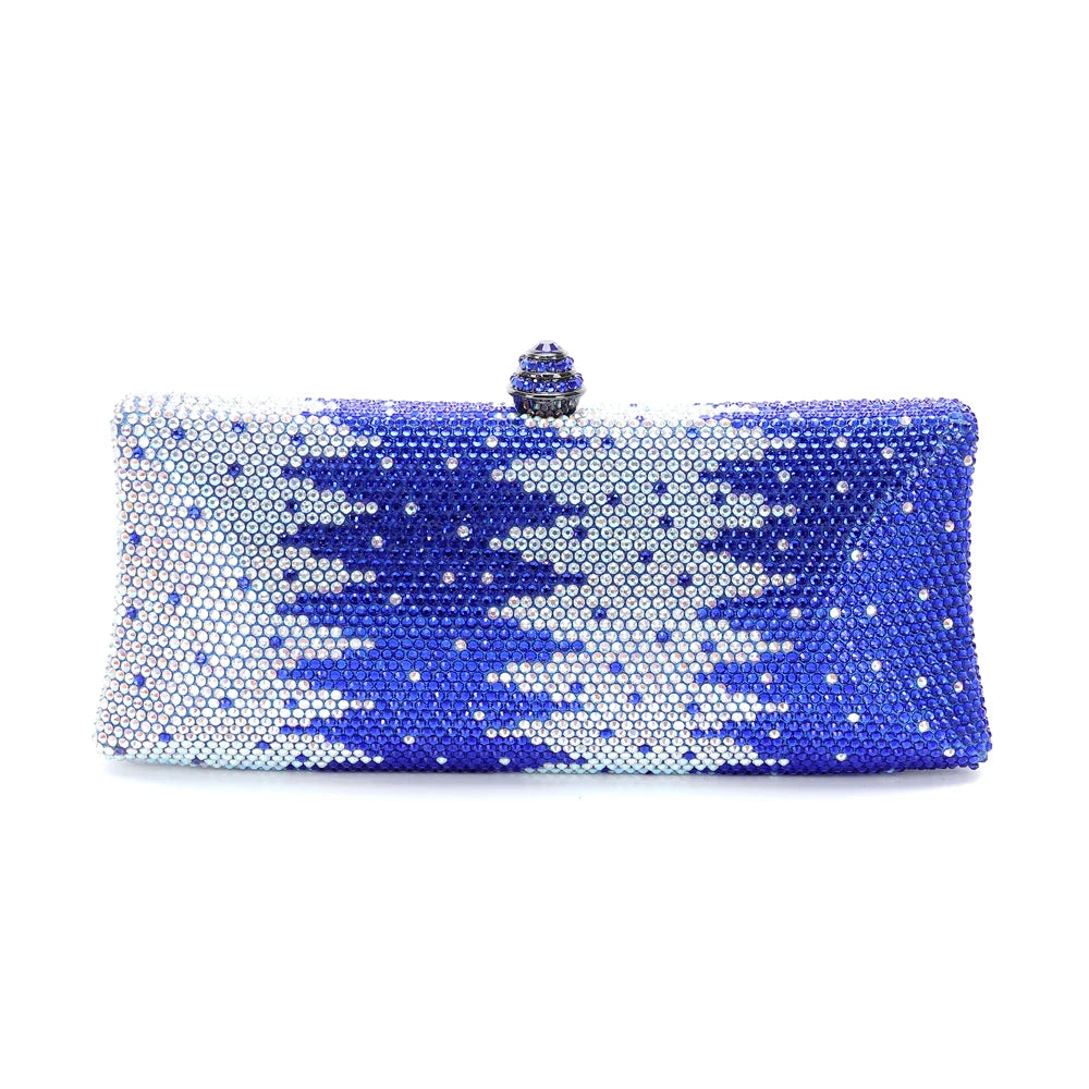 XIYUAN 25 Colors Best Selling Diamond Woman Handbag Crystal Gala Dinner Party Evening Purse Colorful Wedding Bridal Clutch Bag