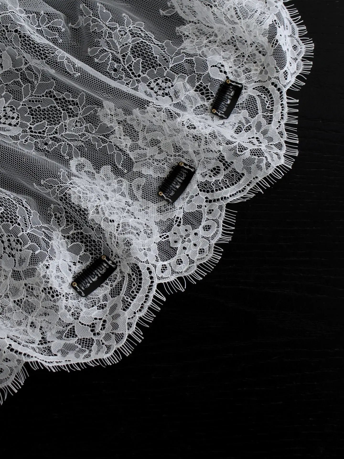 High Quality Wedding Veil Lace Bridal Veils  Short Lace Veils 0.9m*1.5m  Fairy Style Veils L&P DQL Studio