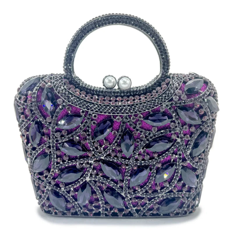 Luxury Bridal Wedding Dress Purses Women Crystal Handbags Rhinestone Party Prom Evening Clutches Minaudiere Clutch Bag
