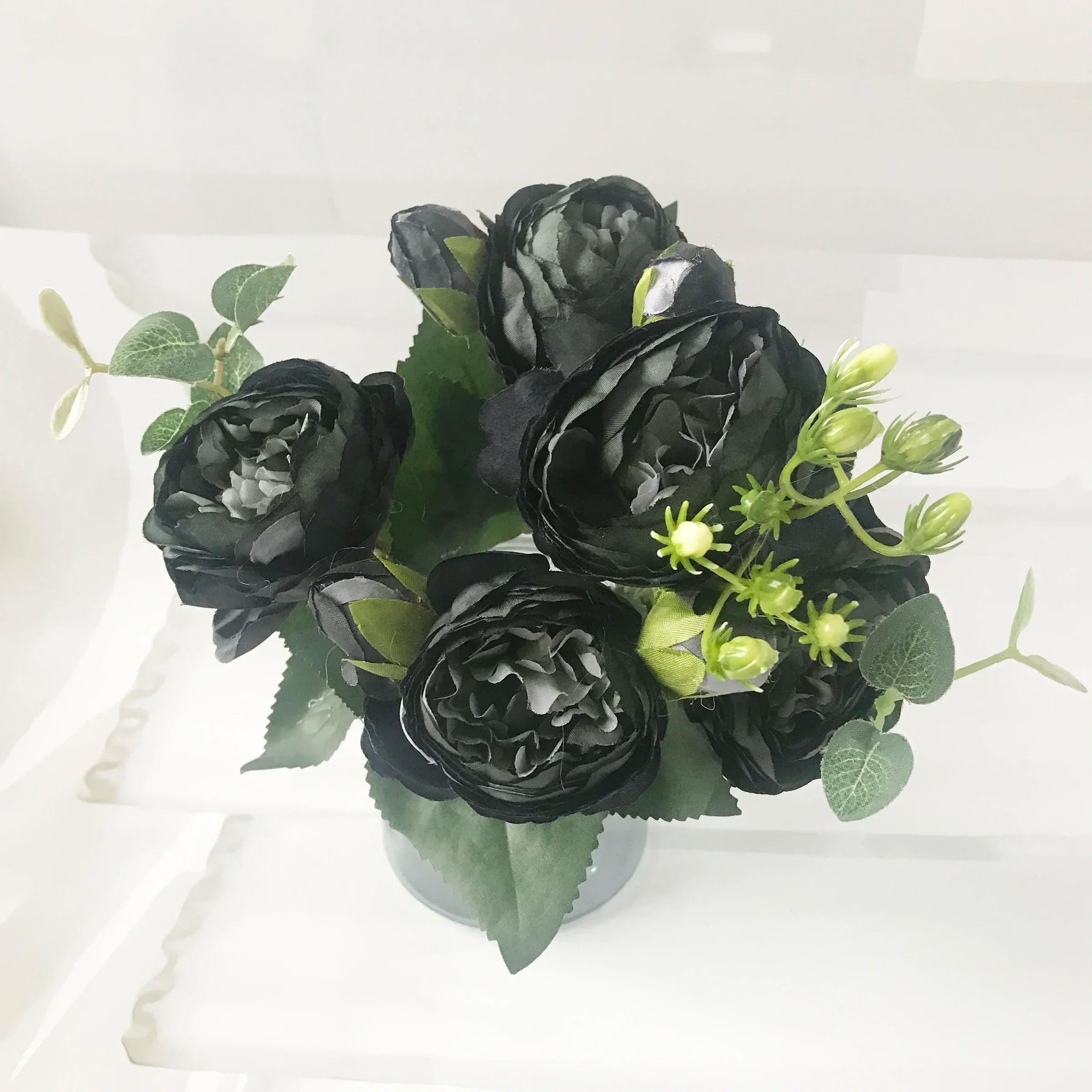Silk Peony and Gypsophila Bouquet