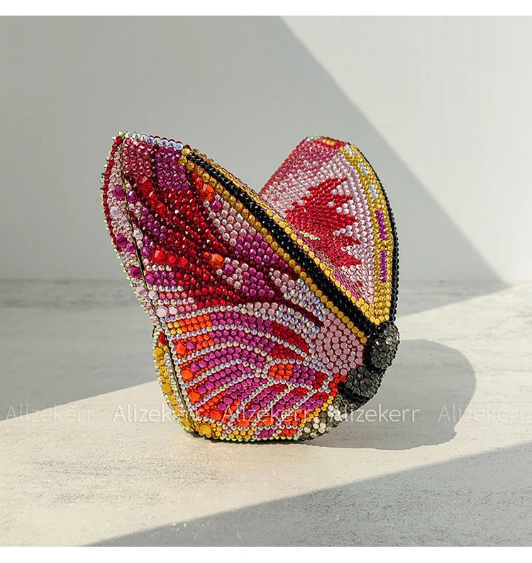 Butterfly Crystal Evening Clutch