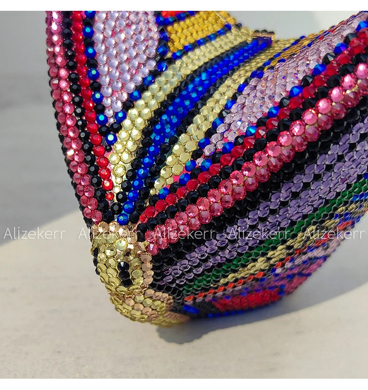 Butterfly Crystal Evening Clutch
