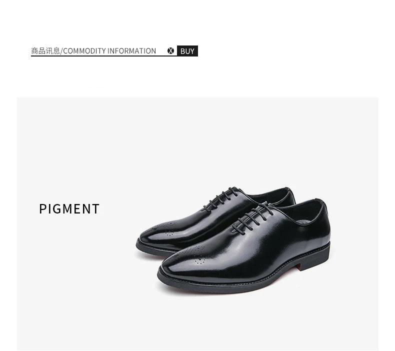 Men's Dress Shoes Trend Wedding Social Casual Leather Men Office Casual Business Shoes High Quality Formal Oxford Shoes Male