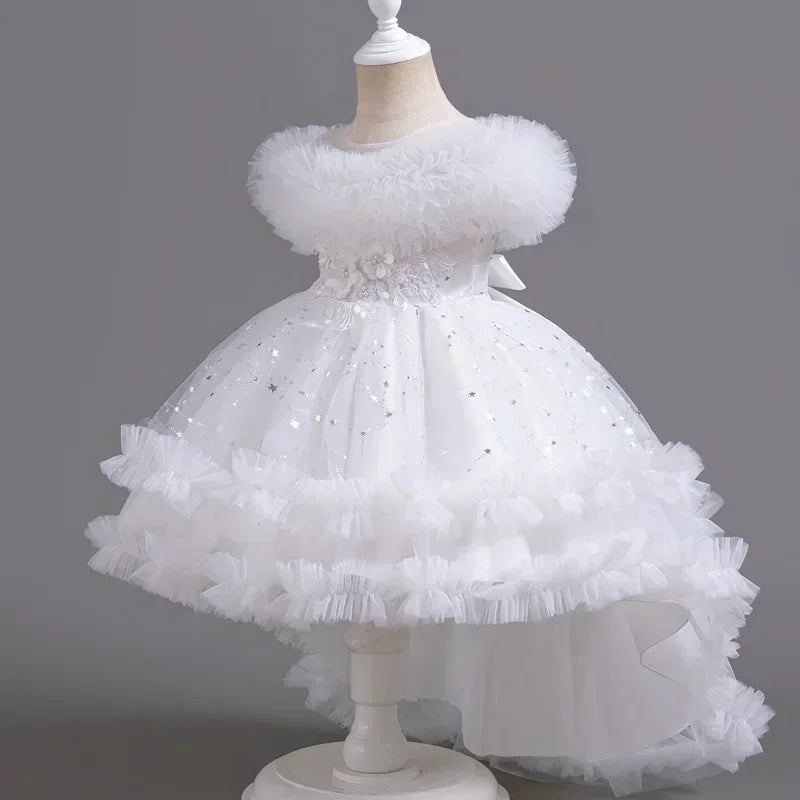 Sleeveless Lace Flower Girl Dress