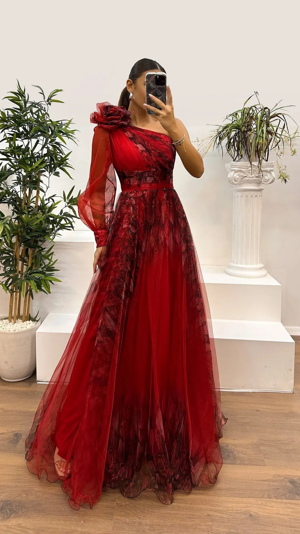 Women's Wedding Dress Spring Autumn New Sexy Off-shoulder Mesh Print Slit Casual Loose Party Prom Dresses For Women Robe Femal