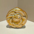 Rose-Shaped Flower Evening Clutch