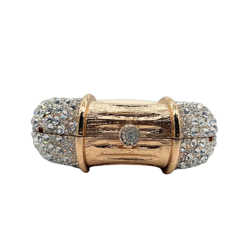Oval Crystal Bridal Clutch