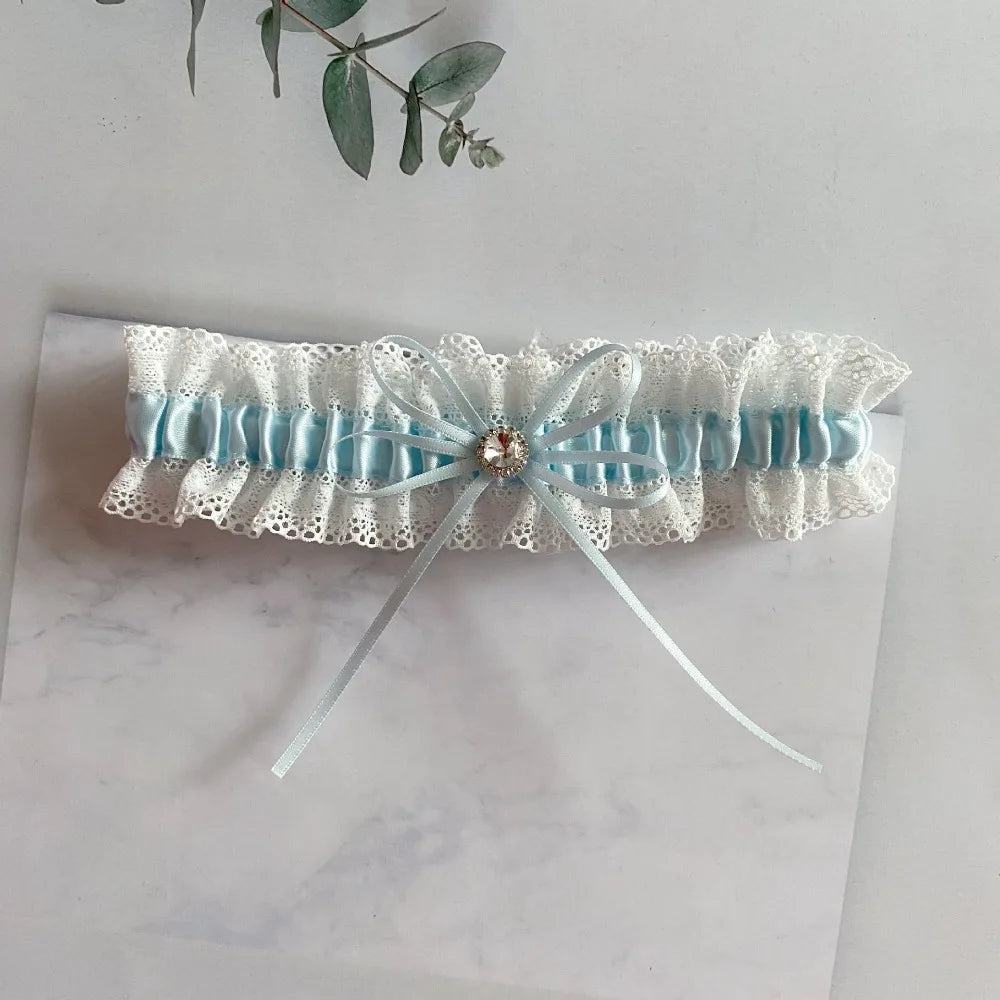Fashion Bowknot Bridal Lace Garter Women's Garter Belt Bride Souvenirs Women Thigh Garter Leg Ring