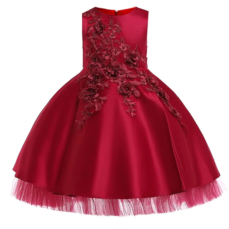 Embroidered Pageant Party Dress