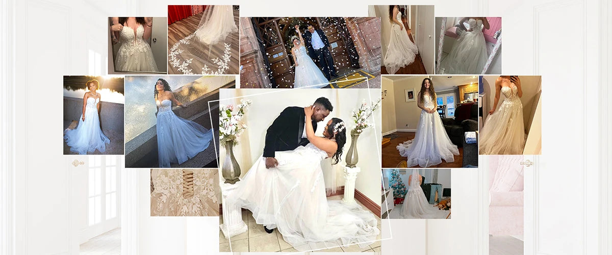 Elegant Lace Wedding Dresses for Women 2024 Sleeveless Deep V-Neck Sparkly Bridal Gowns Sweetheart Wedding Gown for Women Luxury