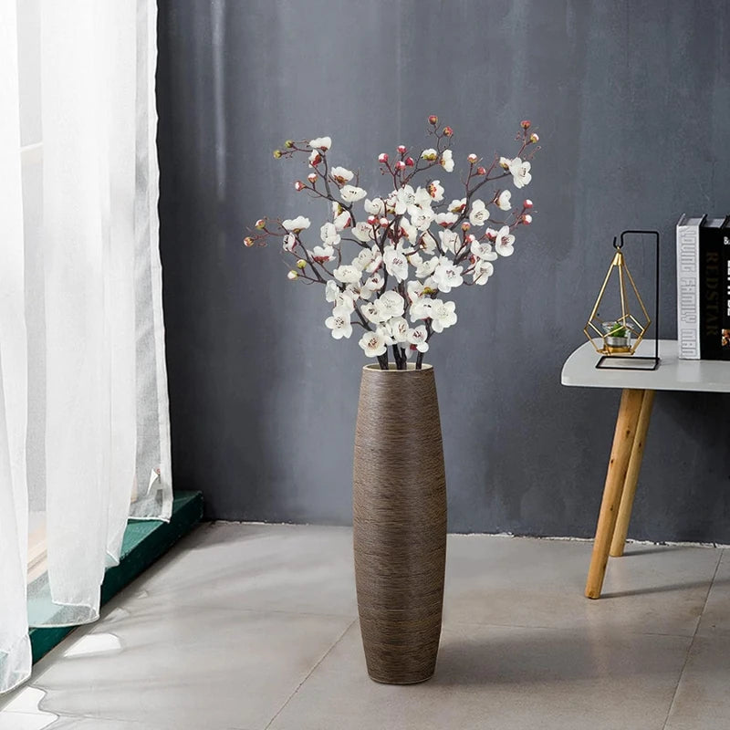 1pc Artificial Flowers Spring Plum Blossom Peach Branch Silk Flowers Home Wedding Party Decoration Christmas Wreaths Accessories