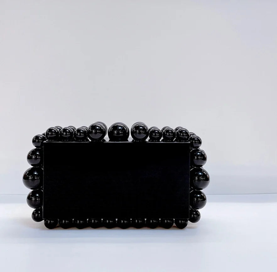 Leopard Acrylic Box Evening Clutch