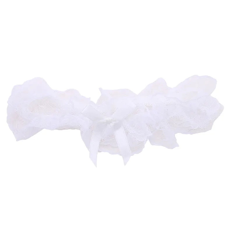 1/2PCS New Fashion Bow Lace Wedding Garter Toss Garter Wedding Garter Belt Bridal Lingerie White Garter Wedding Accessories