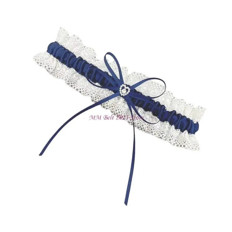49ME Bridal Wedding Garters for Bride Women Lace Leg Garter Belt Prom Party Garter