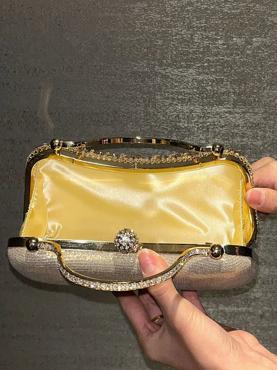 Golden Tassel Bridal Clutch