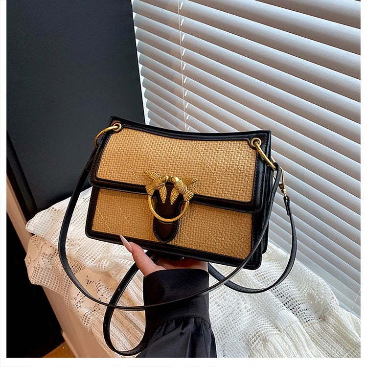 Unique Elegant Diaper Bag Leather Ladies Messenger Purse High End Minimalist Trendy Crossbody Handbag
