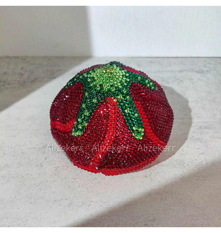 Rose-Shaped Flower Evening Clutch