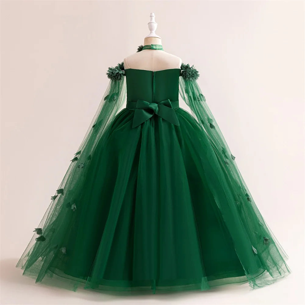 Off-Shoulder Tulle Junior Bridesmaid Dress