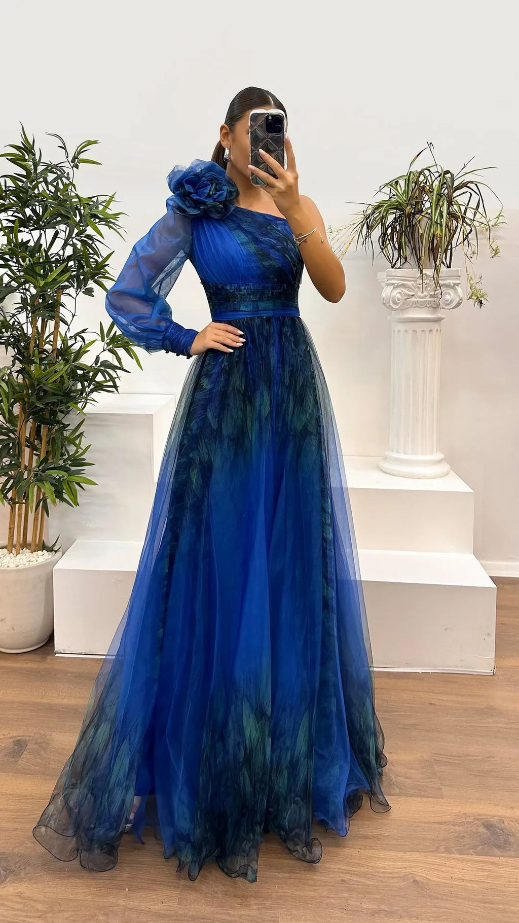 Women's Wedding Dress Spring Autumn New Sexy Off-shoulder Mesh Print Slit Casual Loose Party Prom Dresses For Women Robe Femal